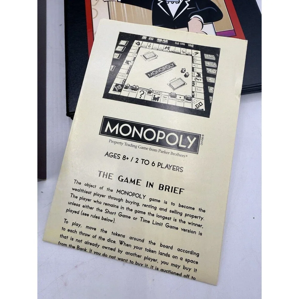 MONOPOLY Vintage Game Collection Wooden Bookshelf Board Hasbro 42749 : COMPLETE